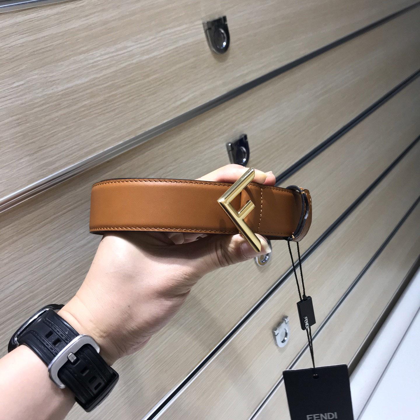 Fendi Brown Leather Belt - EUR FASHION