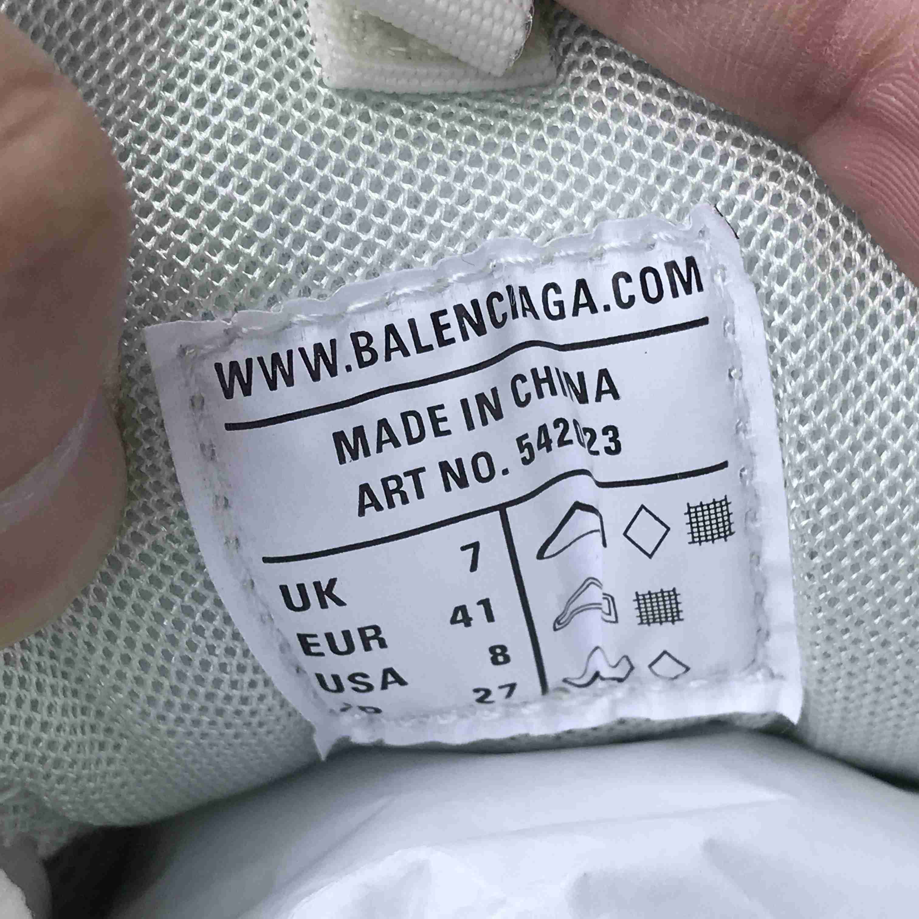 Balenciaga Track Sneaker In Off-White And Dark Grey Mesh And Nylon - EUR FASHION