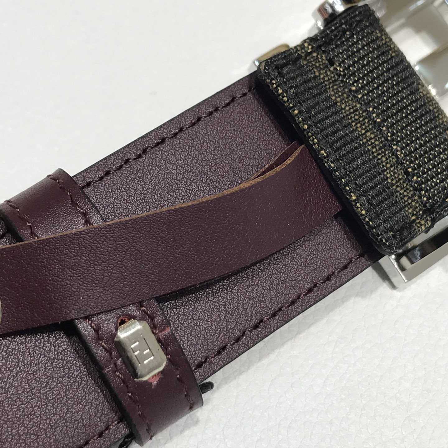 Fendi Brown Fabric Belt - EUR FASHION