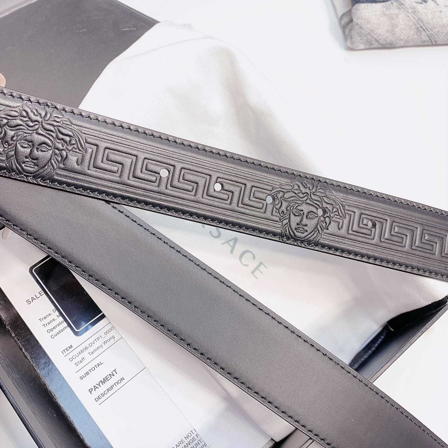 Versace Leather Belt - EUR FASHION