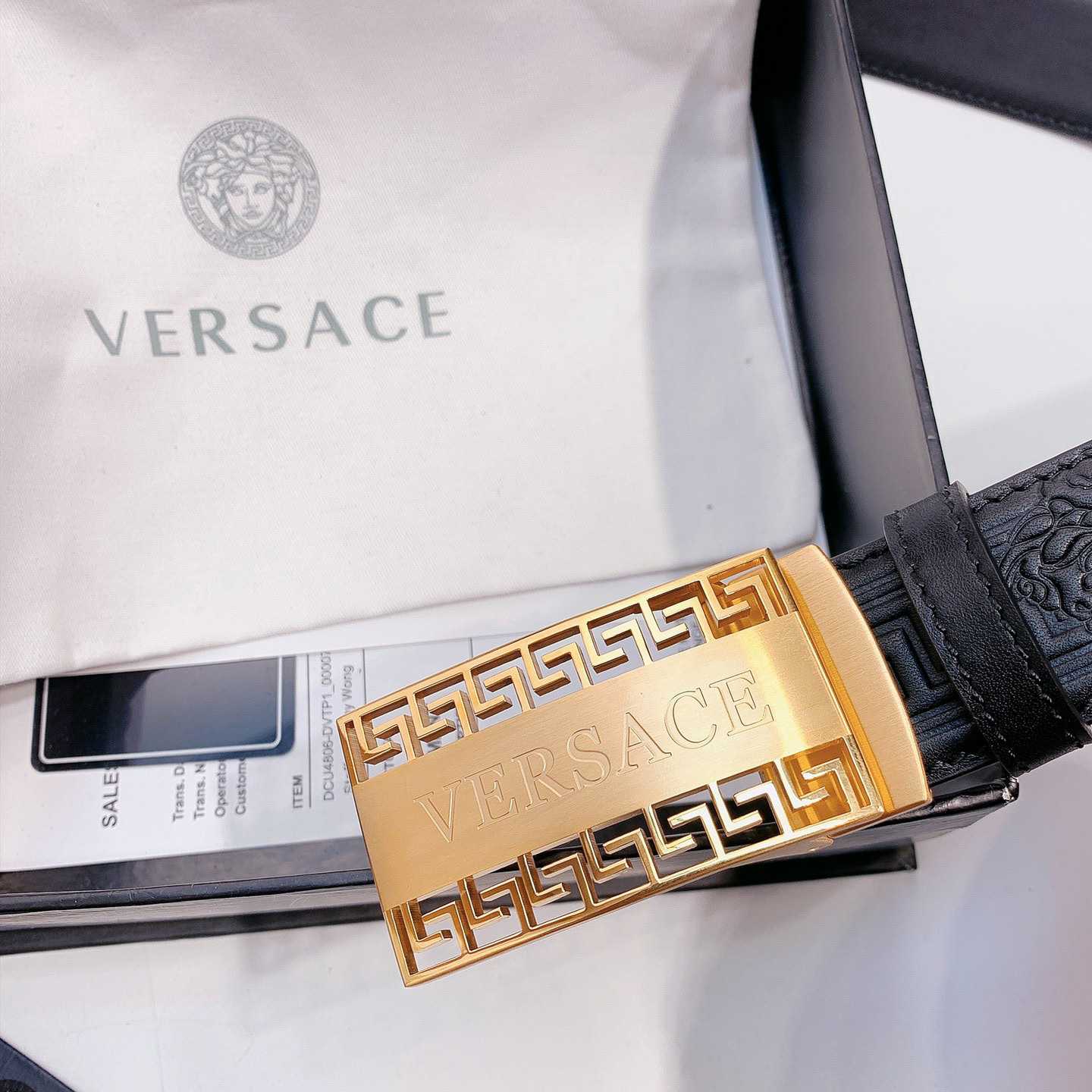 Versace Leather Belt - EUR FASHION