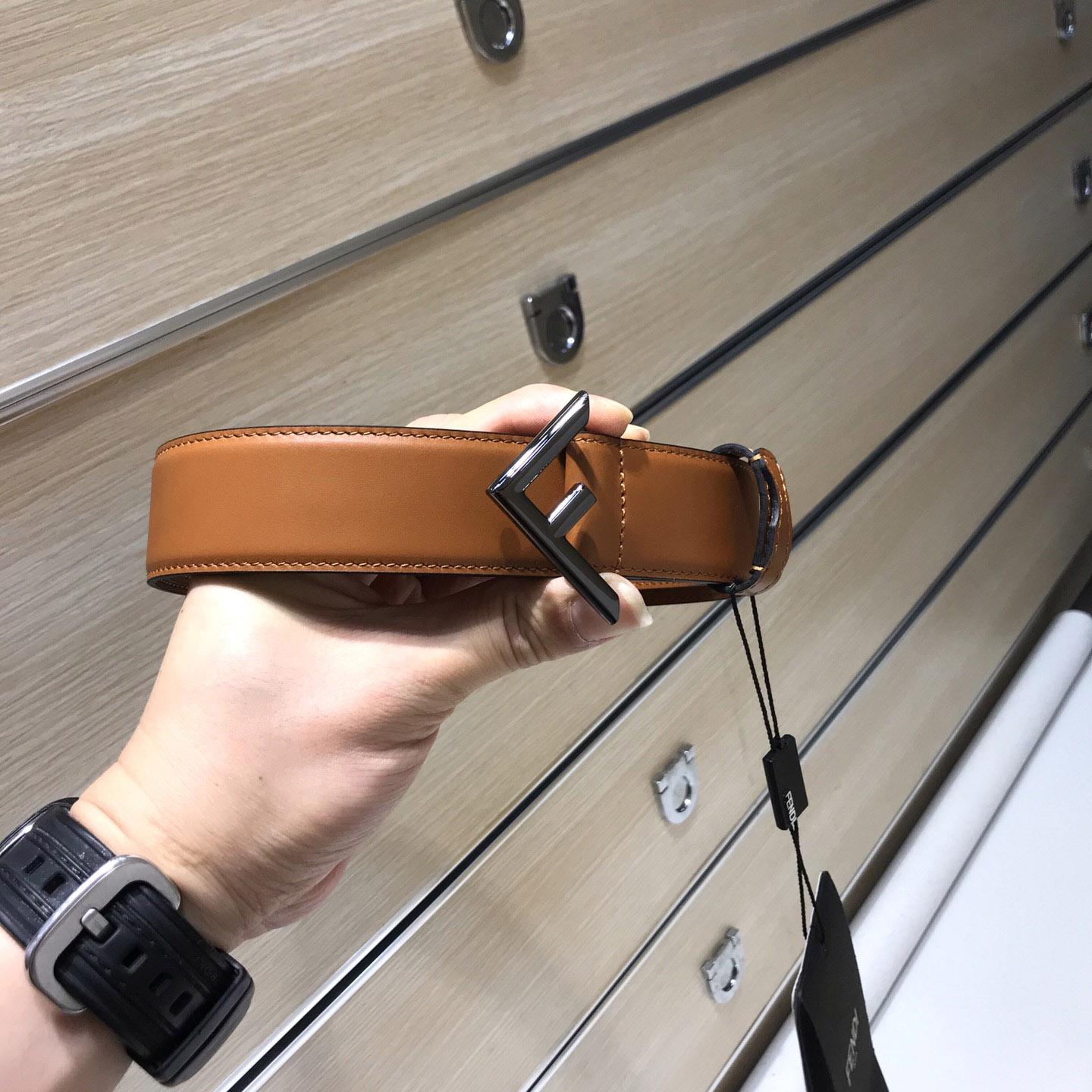 Fendi Brown Leather Belt - EUR FASHION