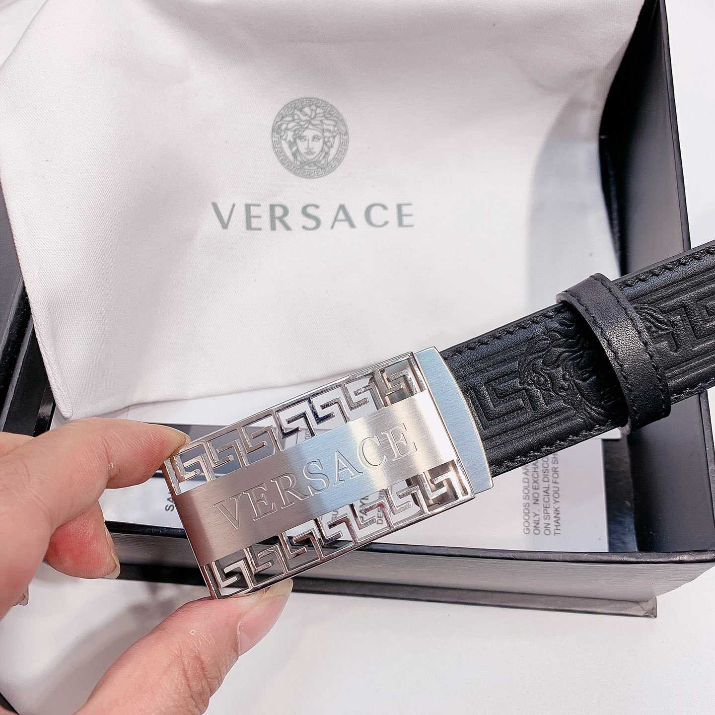 Versace Leather Belt - EUR FASHION