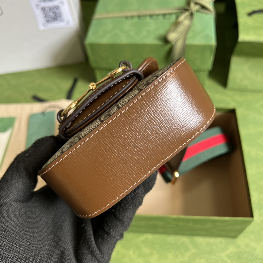 Gucci Horsebit 1955 Strap Wallet(12-9-4cm) - EUR FASHION