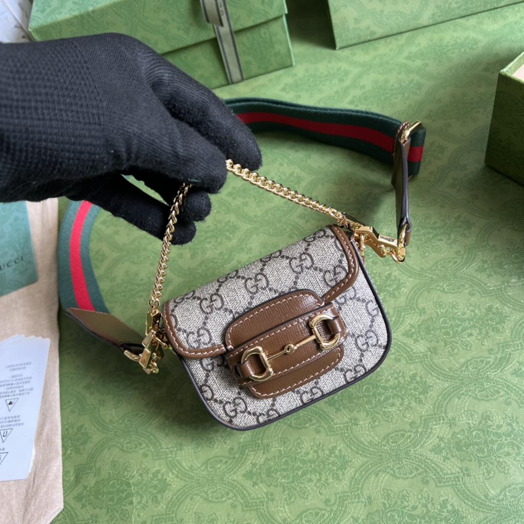 Gucci Horsebit 1955 Strap Wallet(12-9-4cm) - EUR FASHION