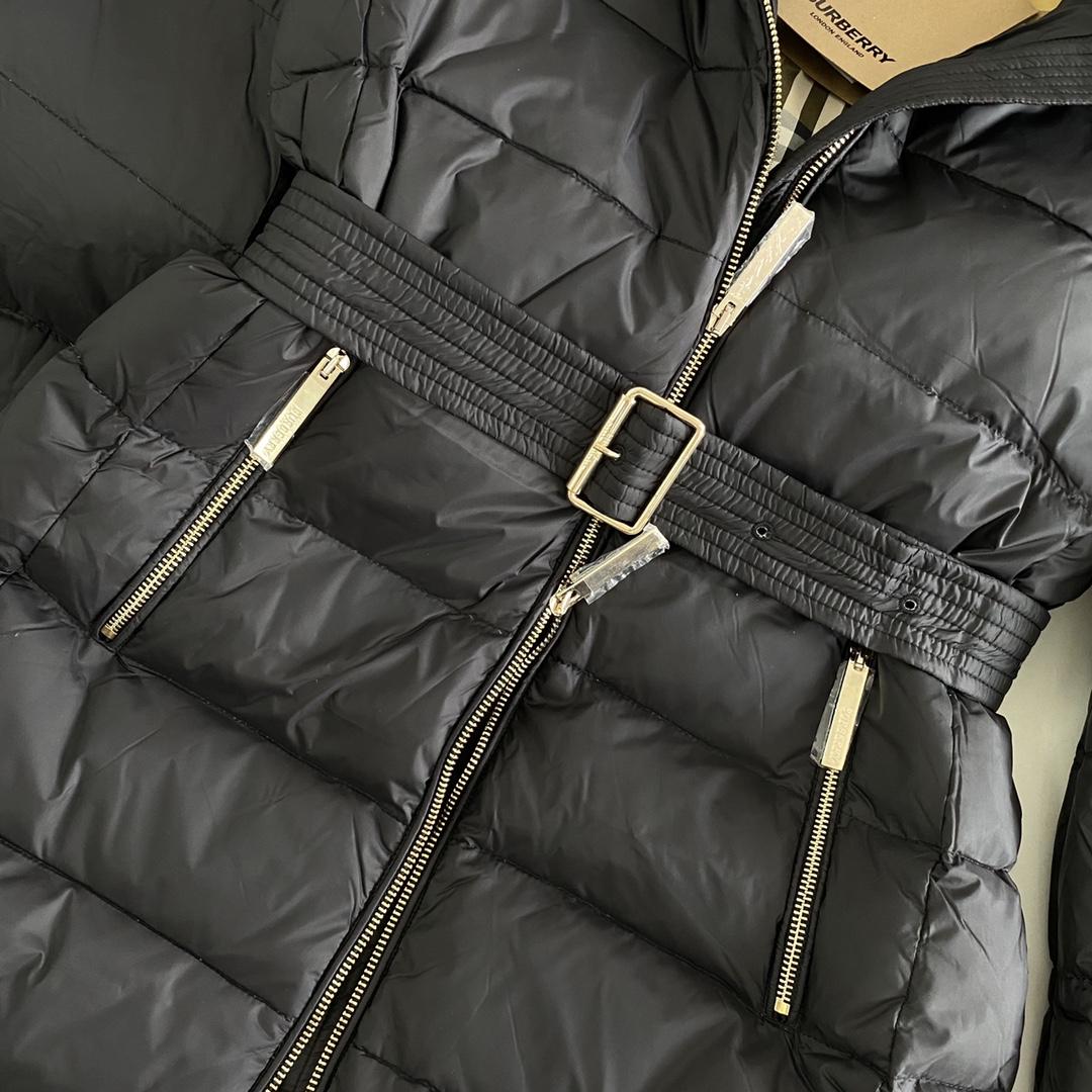 Burberry Hood Nylon Long Down Jacket - EUR FASHION