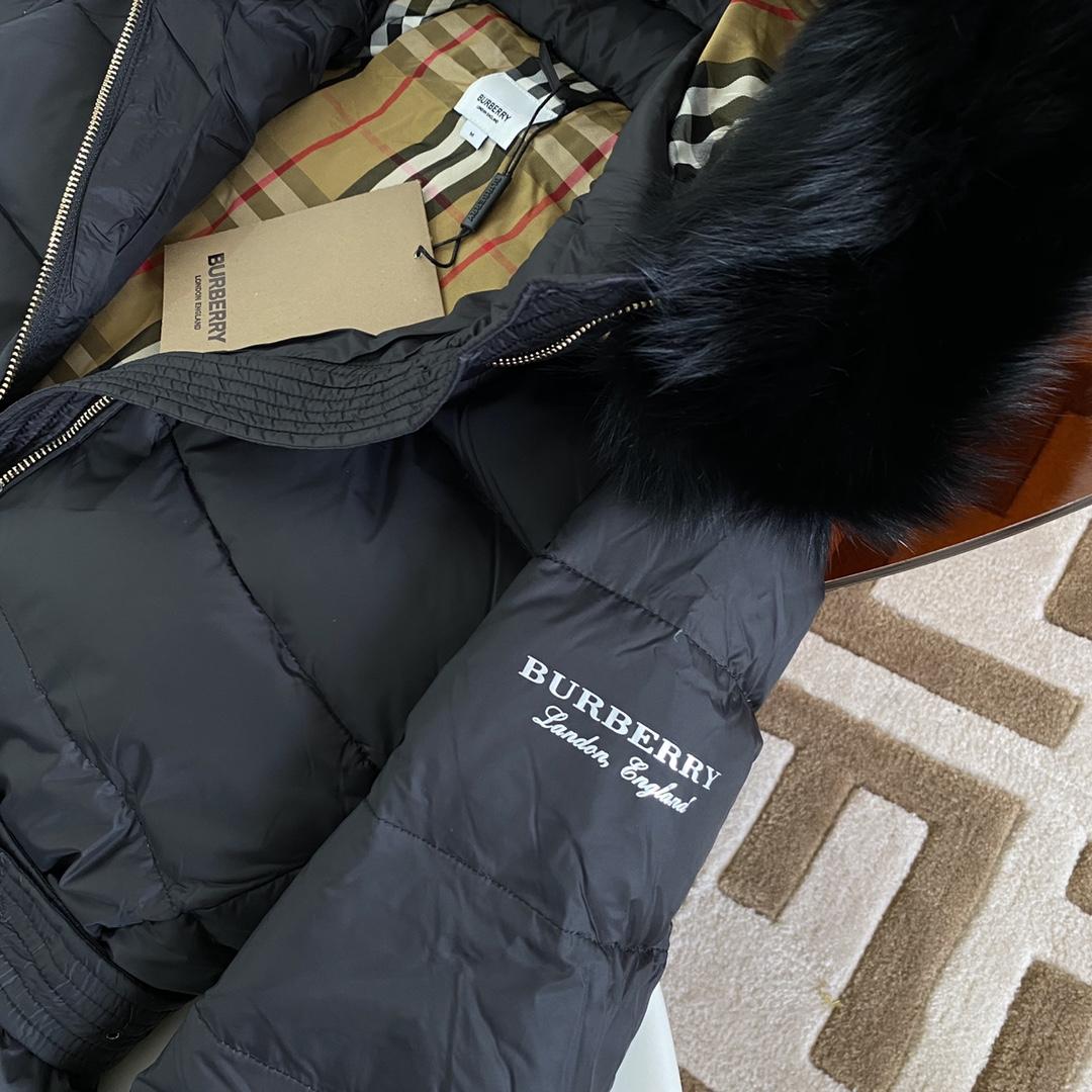 Burberry Hood Nylon Long Down Jacket - EUR FASHION