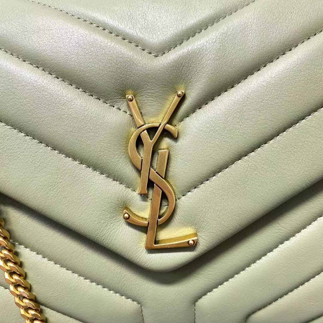 Saint Laurent Loulou Small Chain Bag In Quilted 