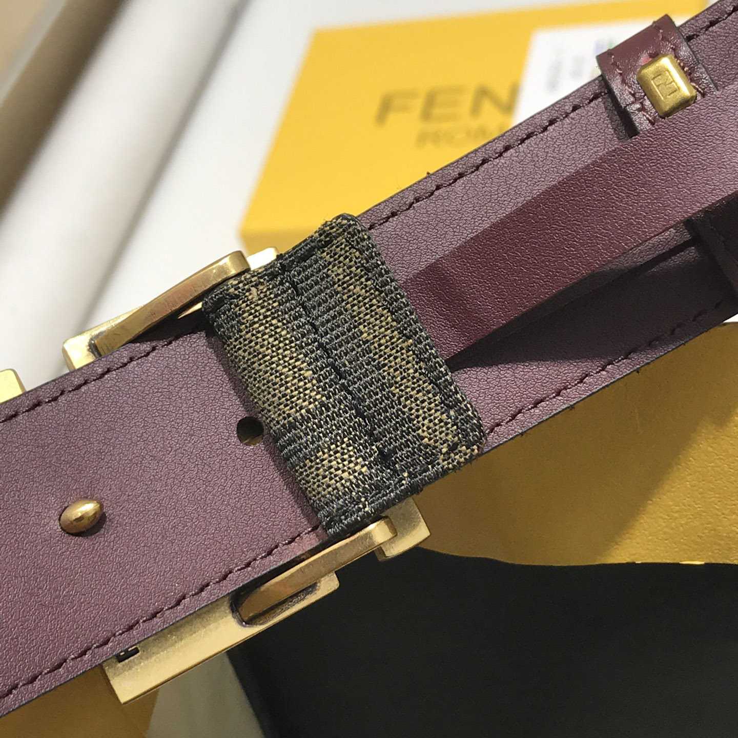 Fendi Brown Fabric Belt - EUR FASHION