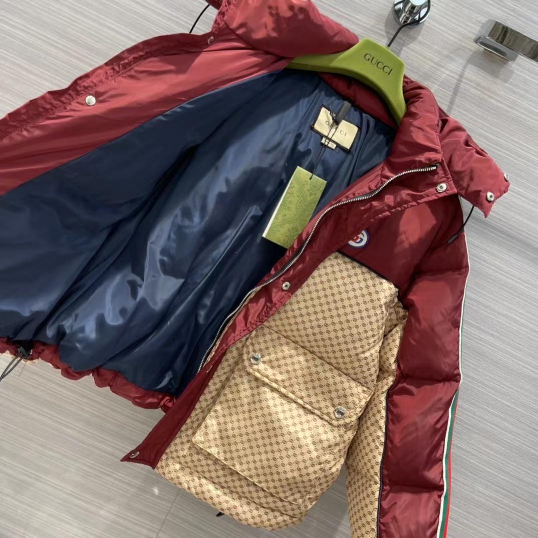 Gucci Jumbo GG Canvas Down Jacket - EUR FASHION