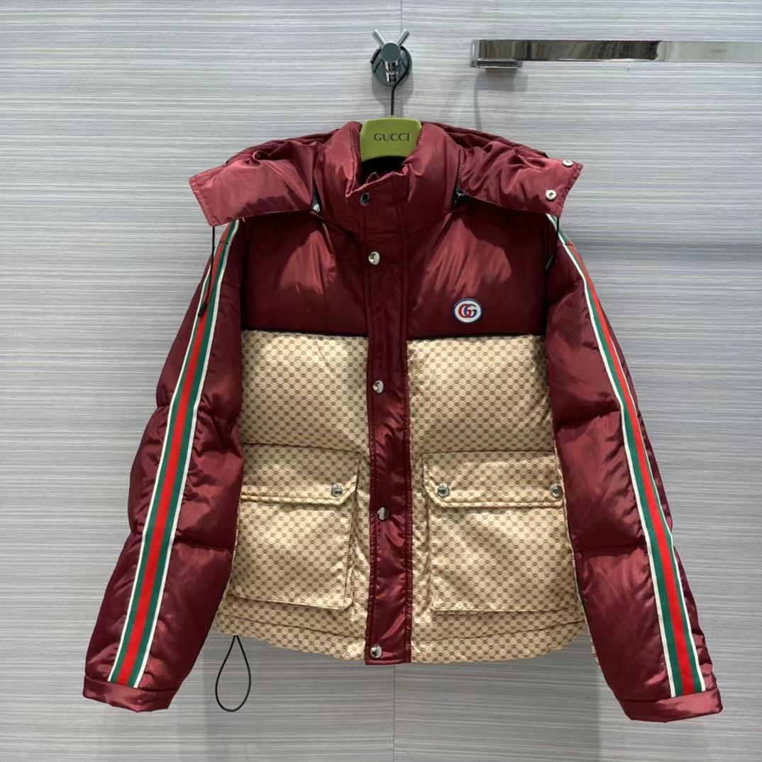 Gucci Jumbo GG Canvas Down Jacket - EUR FASHION