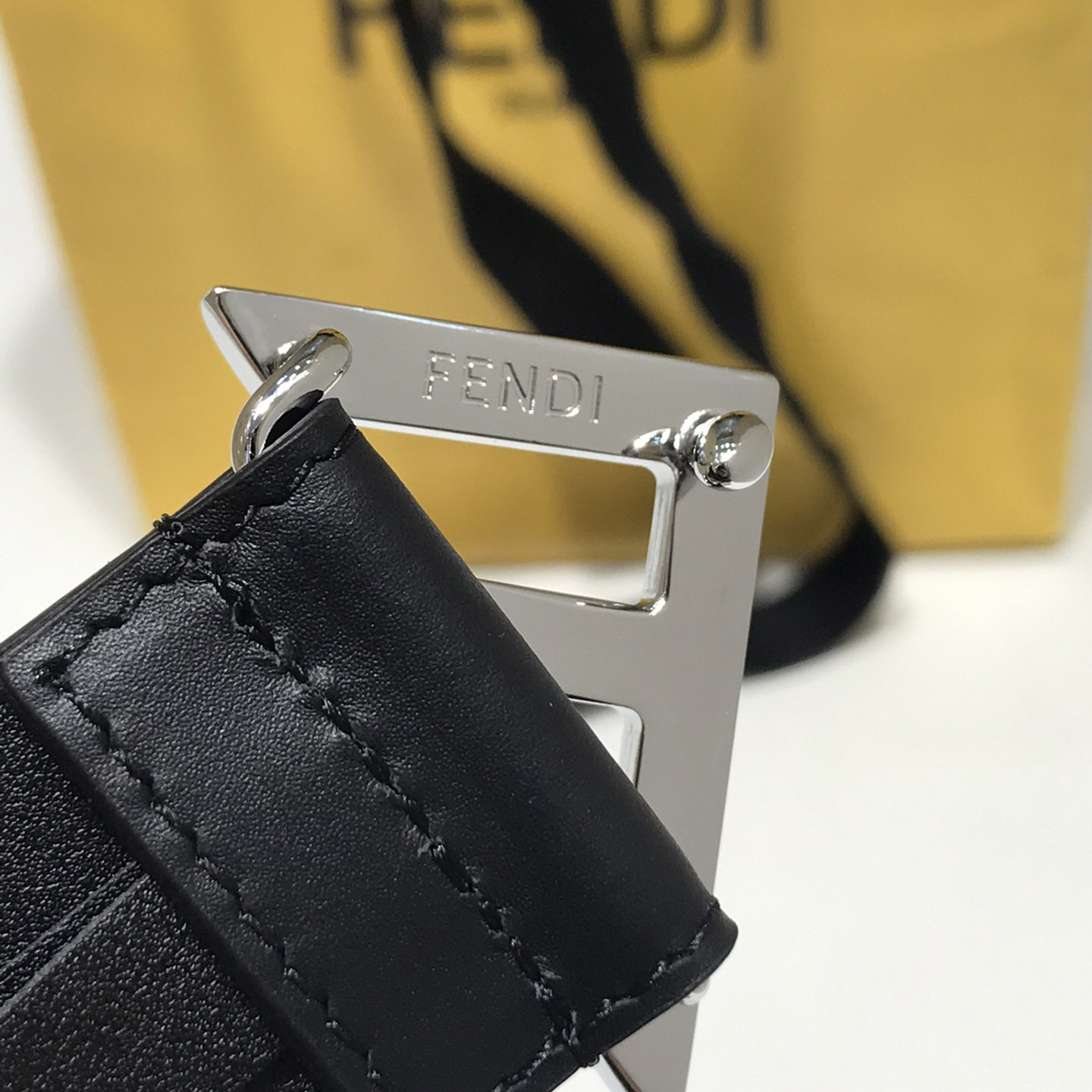 Fendi Black Leather Belt - EUR FASHION