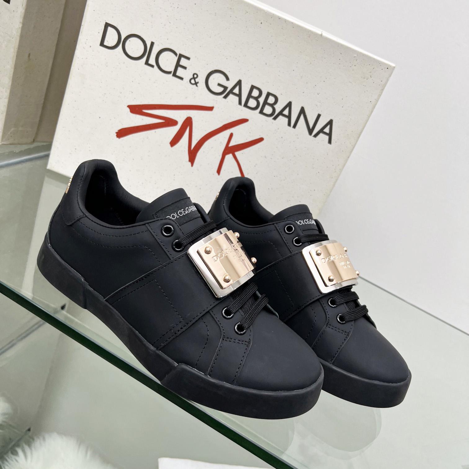 Dolce & Gabbana Portofino Leather Sneakers - EUR FASHION