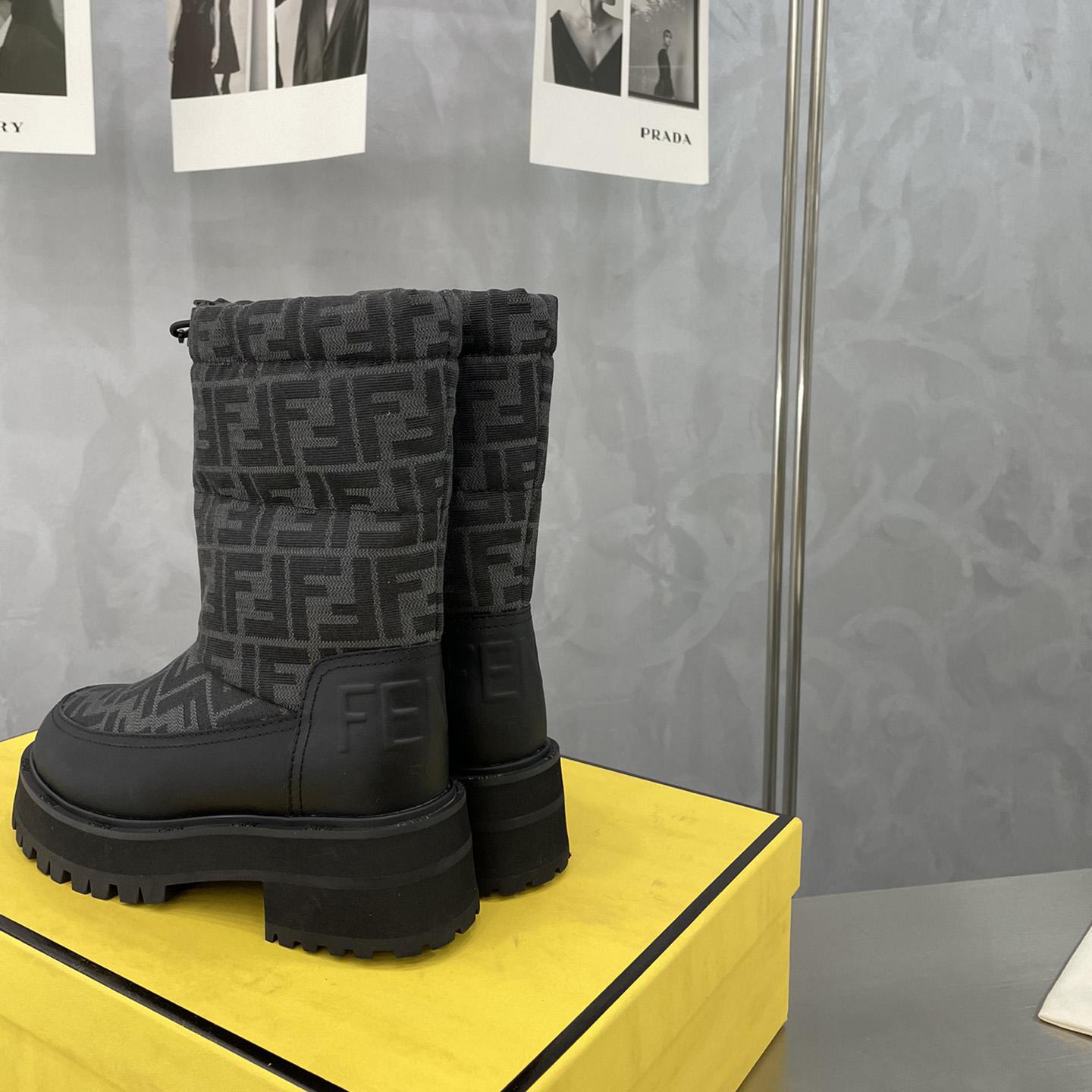 Fendi Force Black Leather Boots - EUR FASHION