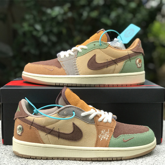 Zion Williamson x Air Jordan 1 Low OG “Voodoo” Sneaker    DZ7292-200  - EUR FASHION