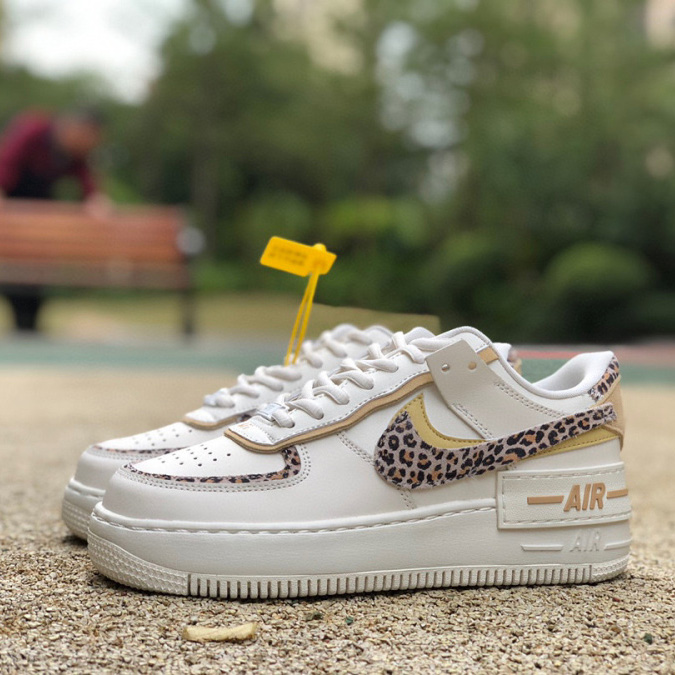 Nike WMNS Air Force 1 Shadow"Beige/Brown Leopard" Sneaker   CI0919-120 - EUR FASHION