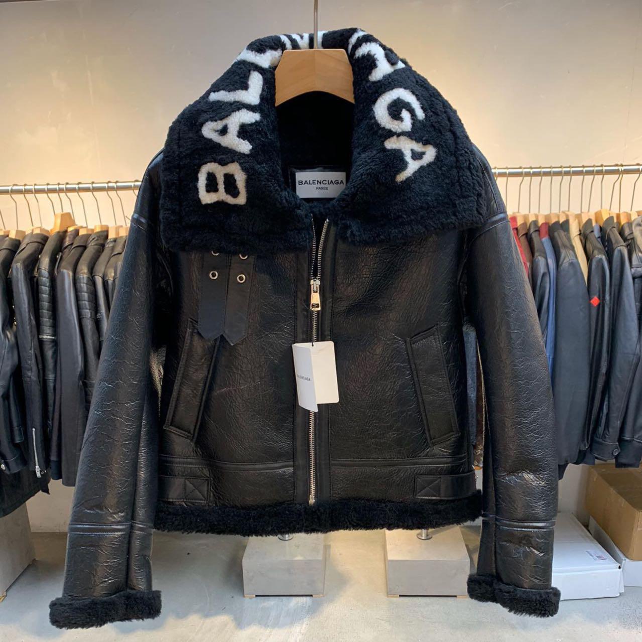 Balenciaga Jacket In Black Calfskin - EUR FASHION