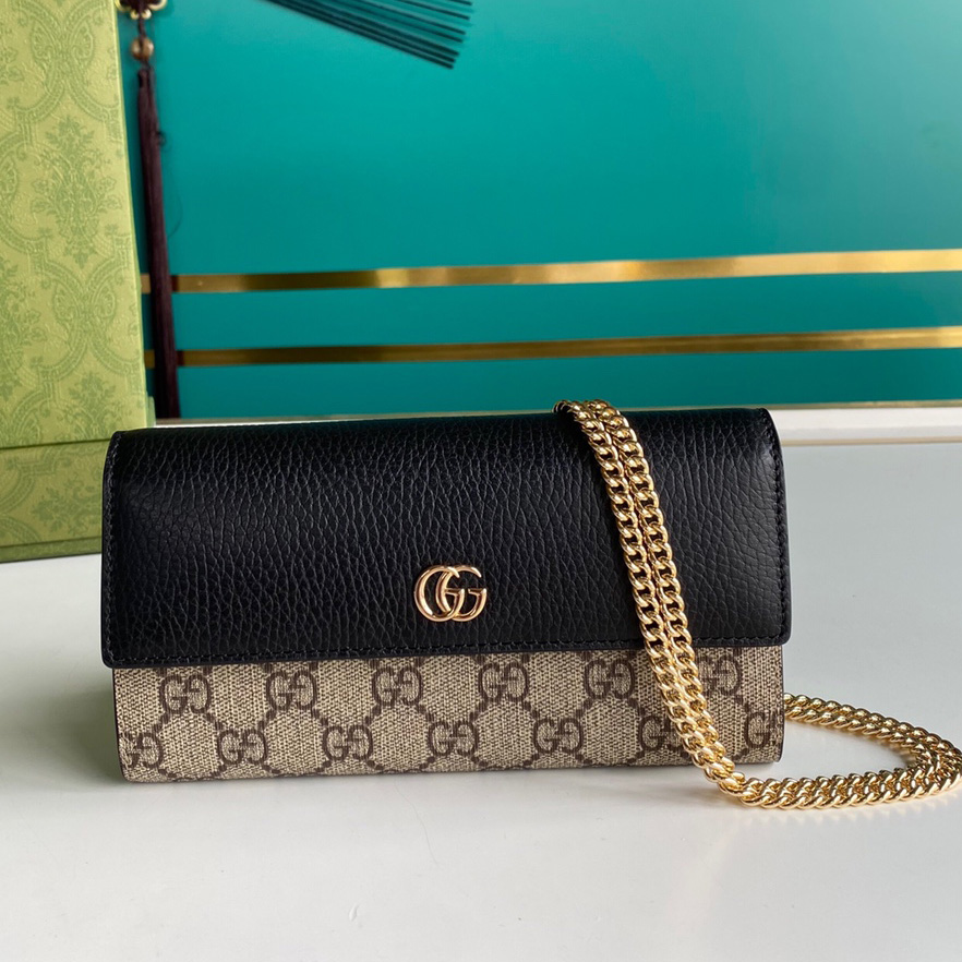 Gucci GG Marmont Chain Wallet(19-10-3.5CM)    - EUR FASHION