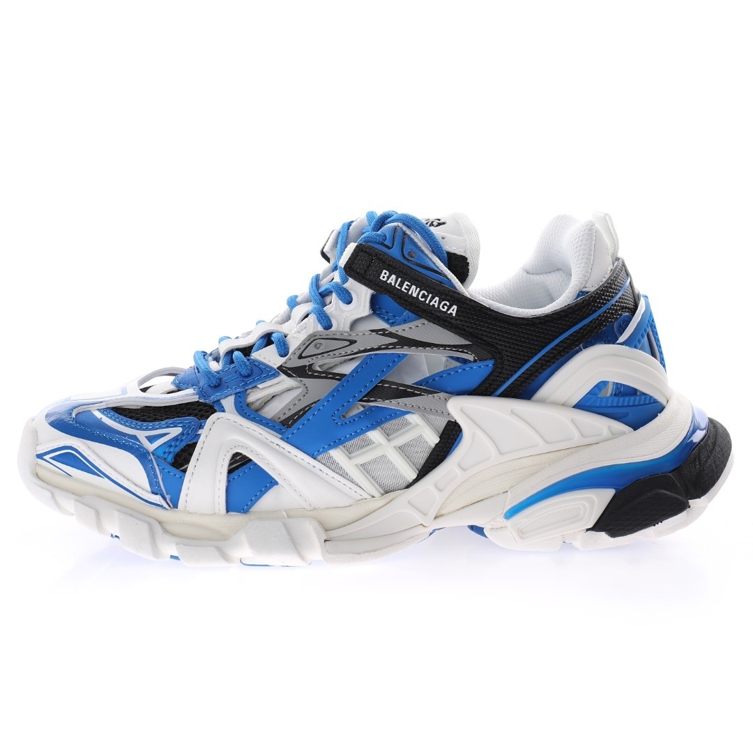 Balenciaga Track 2.0 Blue White Sneaker - EUR FASHION