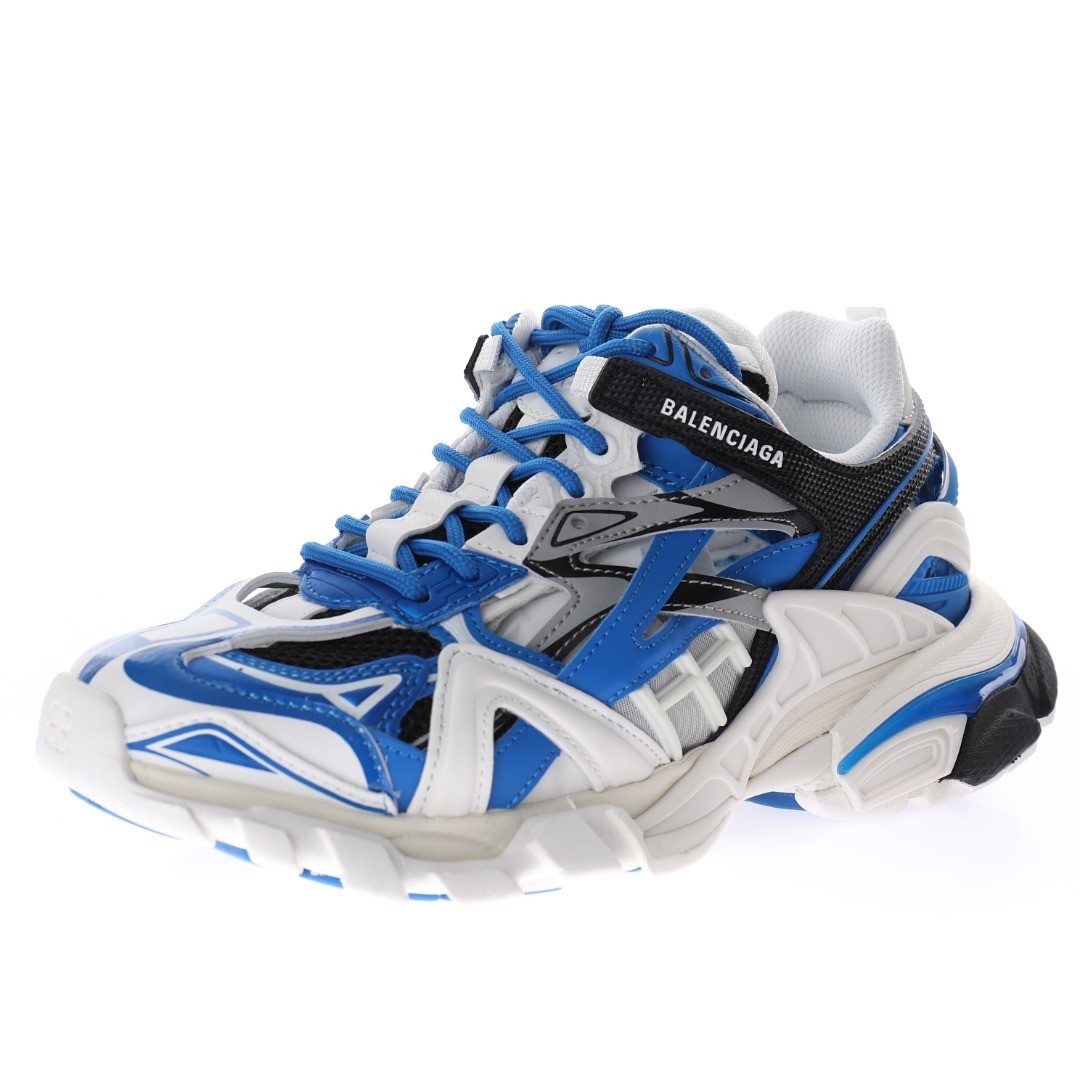 Balenciaga Track 2.0 Blue White Sneaker - EUR FASHION