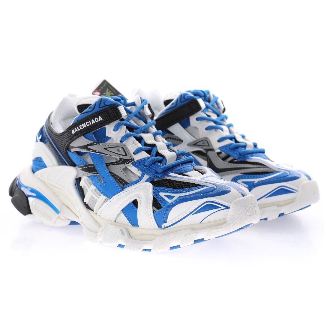 Balenciaga Track 2.0 Blue White Sneaker - EUR FASHION