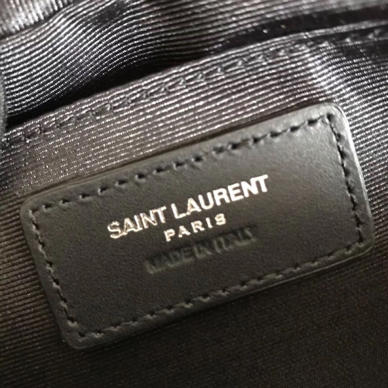 Saint Laurent Black Leather Shoulder Bag ( 23-16-6 cm) - EUR FASHION