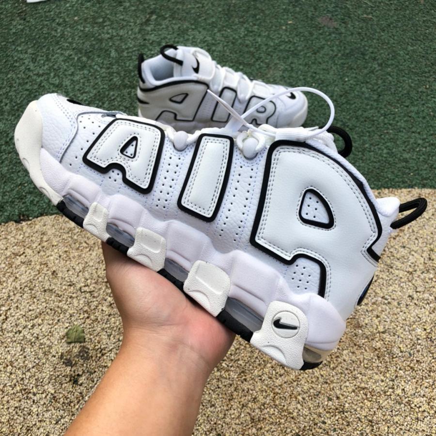 Nike Air More Uptempo White Black Sneaker    917593-100 - EUR FASHION