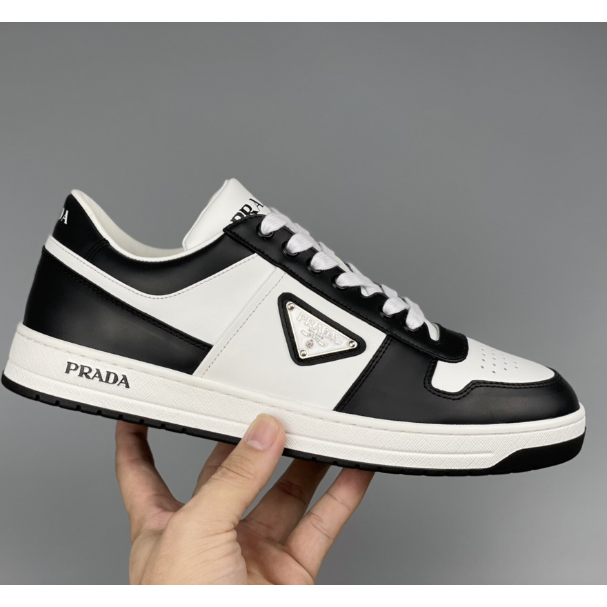 Prada Downtown Leather Sneakers - EUR FASHION