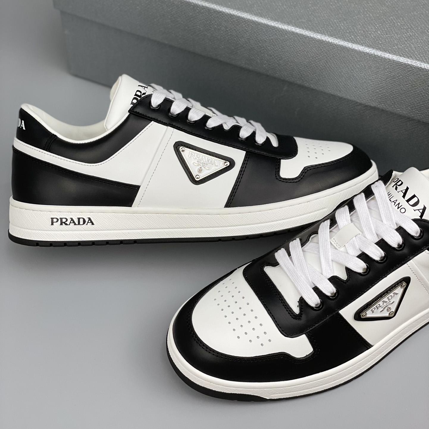 Prada Downtown Leather Sneakers - EUR FASHION