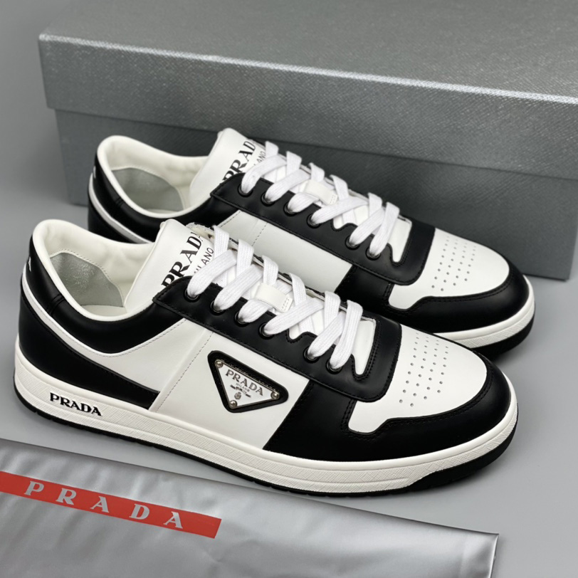 Prada Downtown Leather Sneakers - EUR FASHION