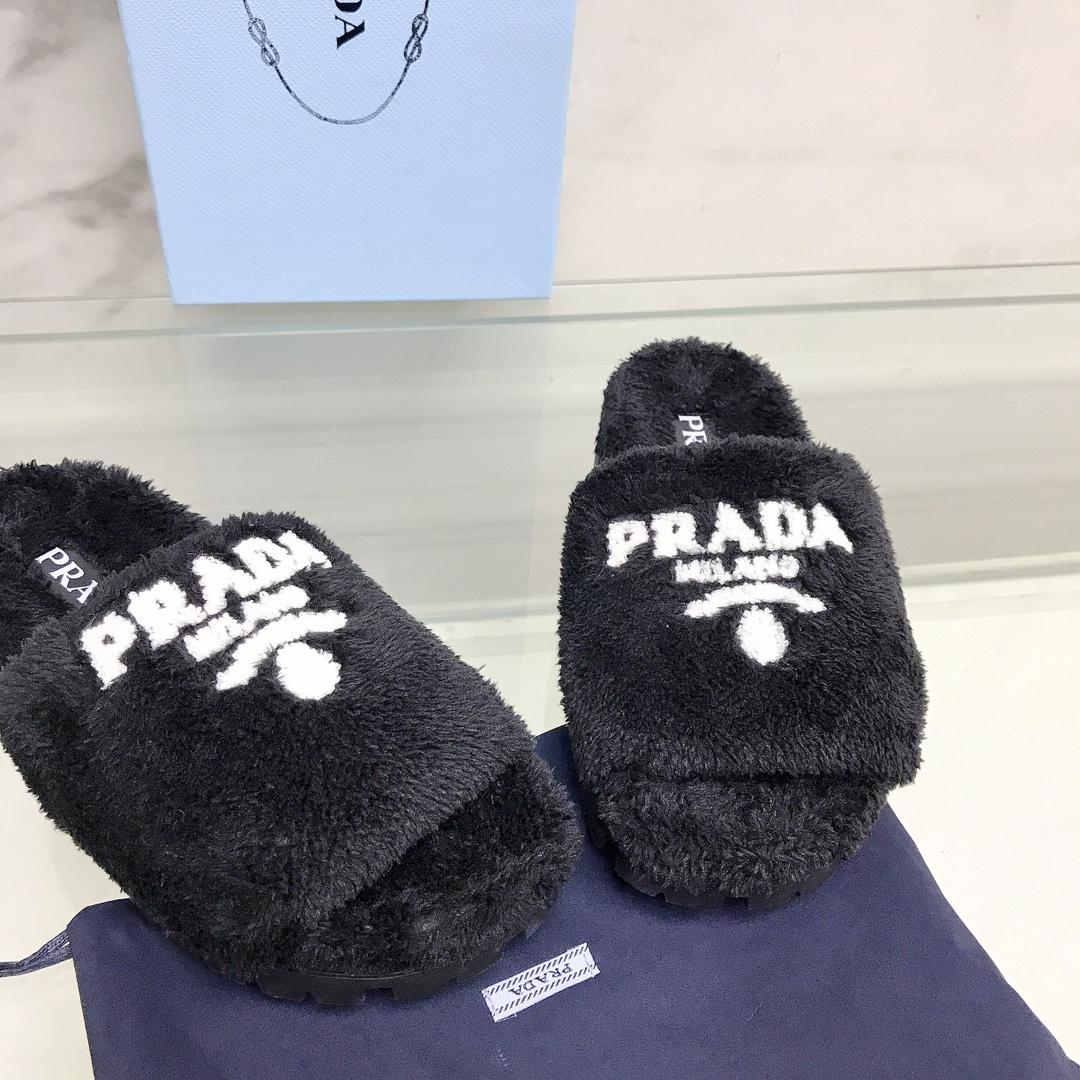 Prada Terry Cloth Slides - EUR FASHION