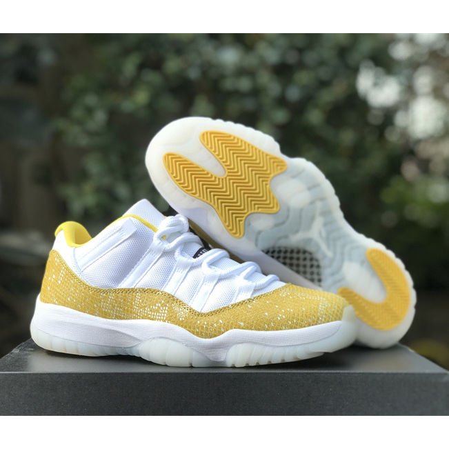 Air Jordan 11 Low “Yellow Snakeskin” Sneakers     Ah7860-107 - EUR FASHION