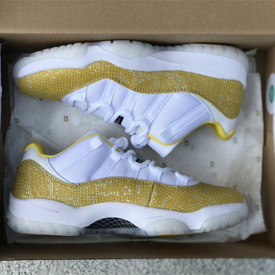 Air Jordan 11 Low “Yellow Snakeskin” Sneakers     Ah7860-107 - EUR FASHION