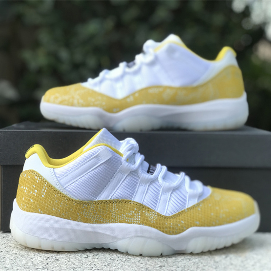 Air Jordan 11 Low “Yellow Snakeskin” Sneakers     Ah7860-107 - EUR FASHION