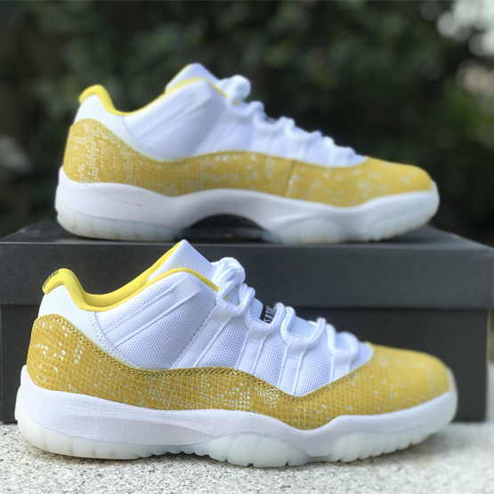 Air Jordan 11 Low “Yellow Snakeskin” Sneakers     Ah7860-107 - EUR FASHION