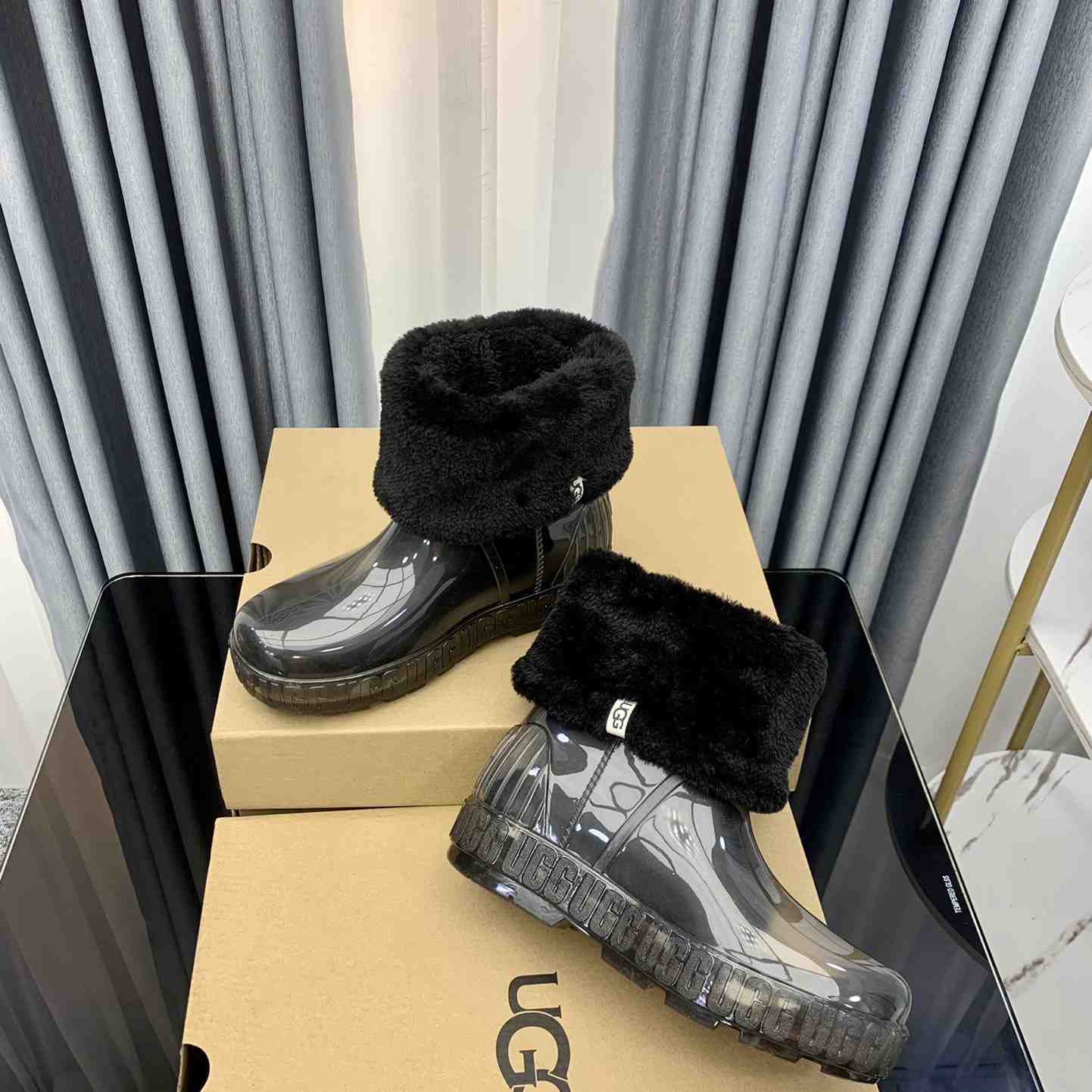 Ugg Drizlita Clear Womens Taffy Black Fashion Boots - EUR FASHION