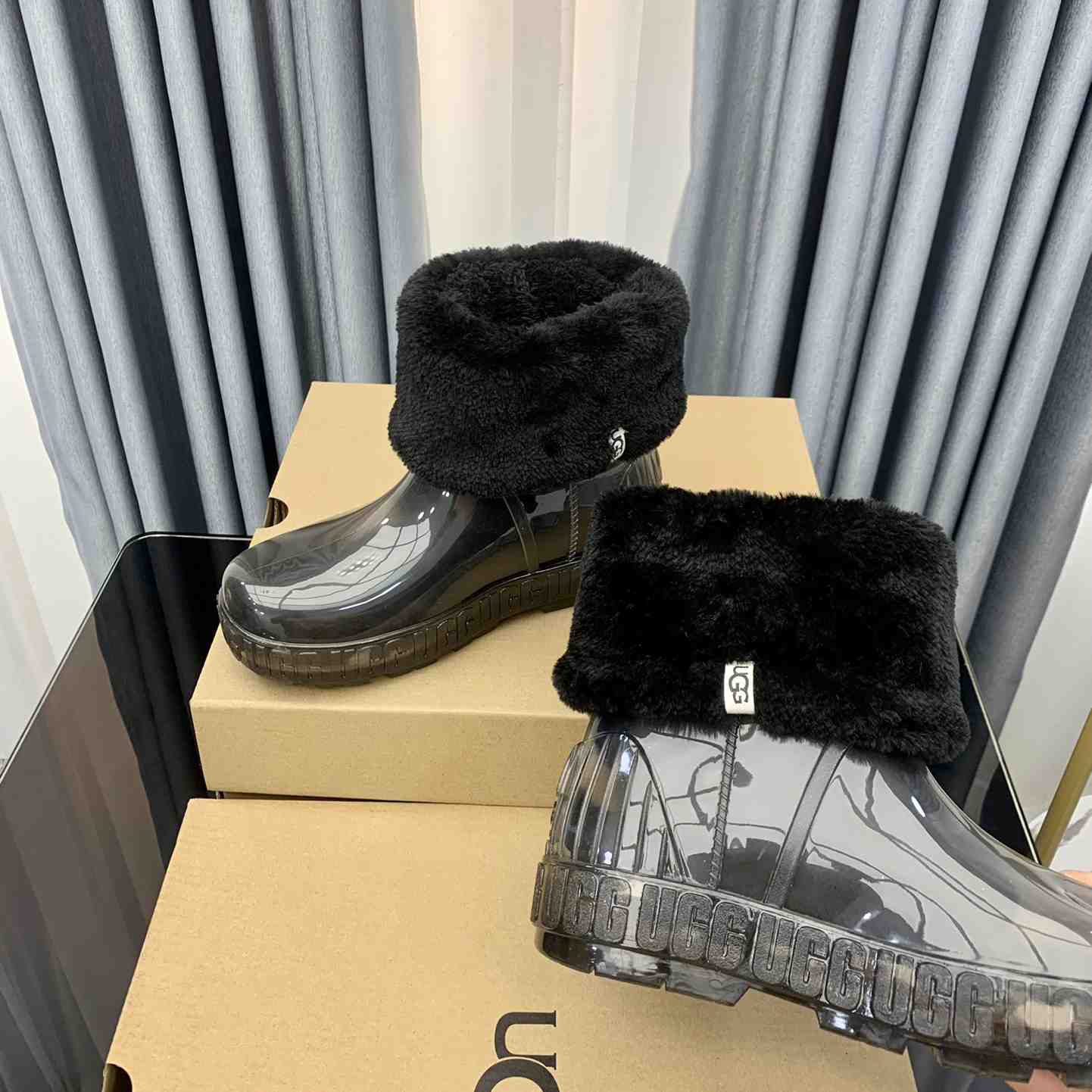 Ugg Drizlita Clear Womens Taffy Black Fashion Boots - EUR FASHION