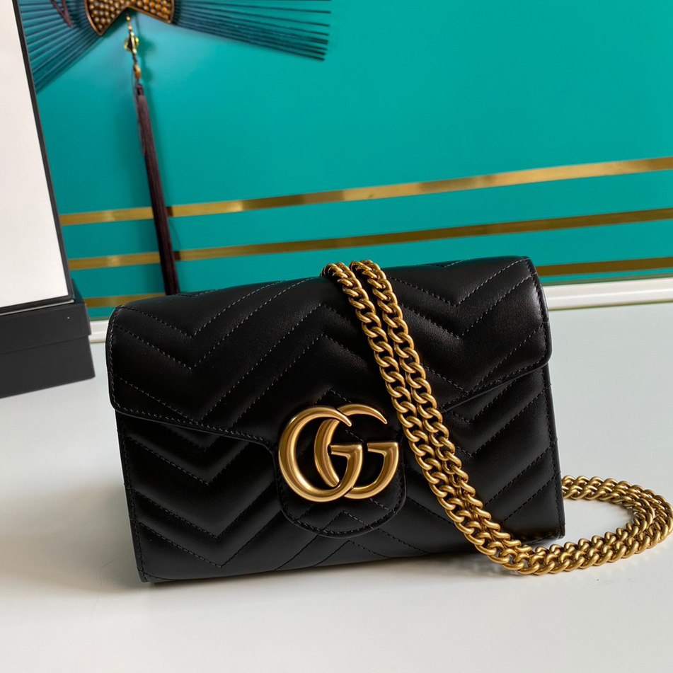 Gucci Leather Shoulder Bag(20-13-6cm)   474575 - EUR FASHION