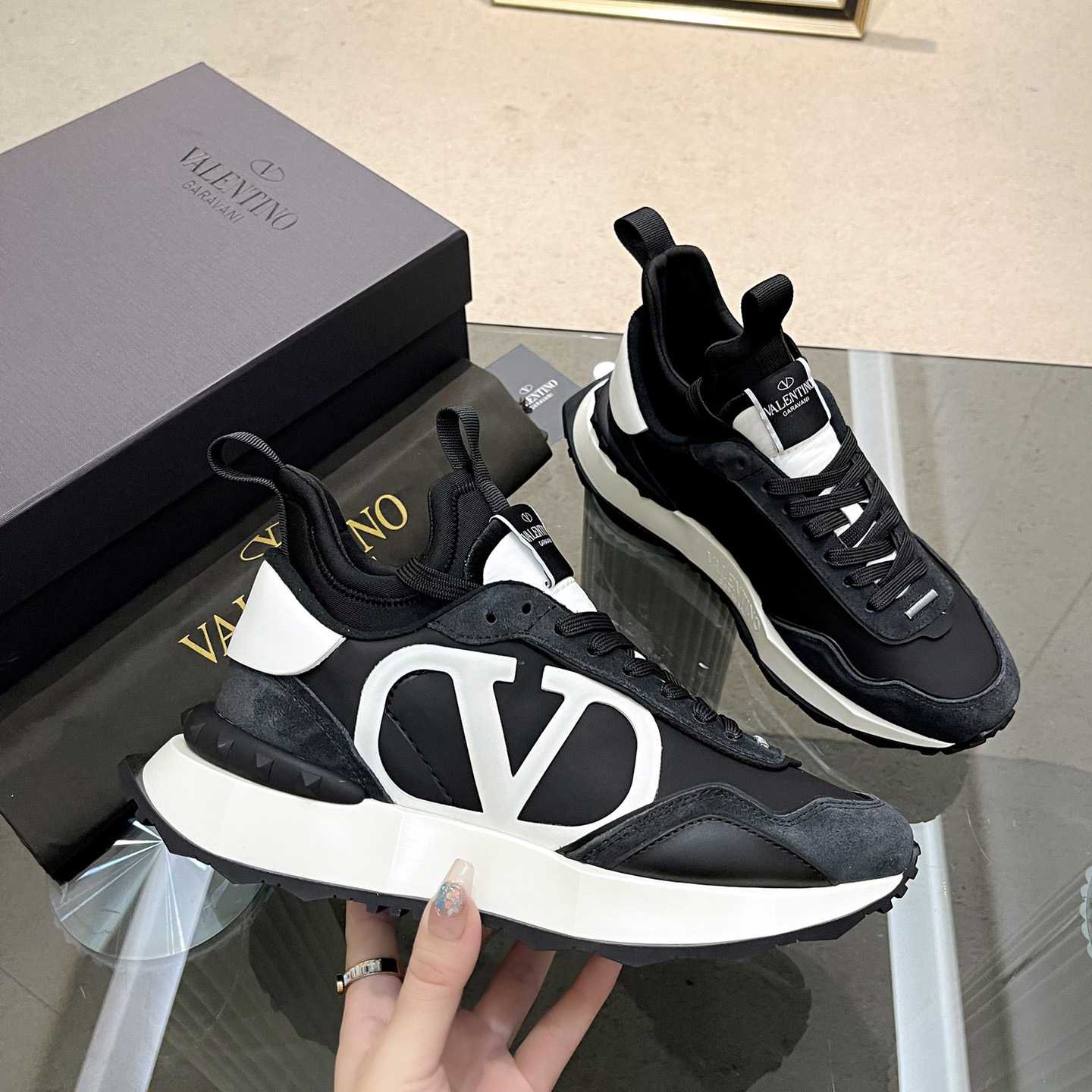 Valenti Netrunner Fabric And Suede Sneaker - EUR FASHION