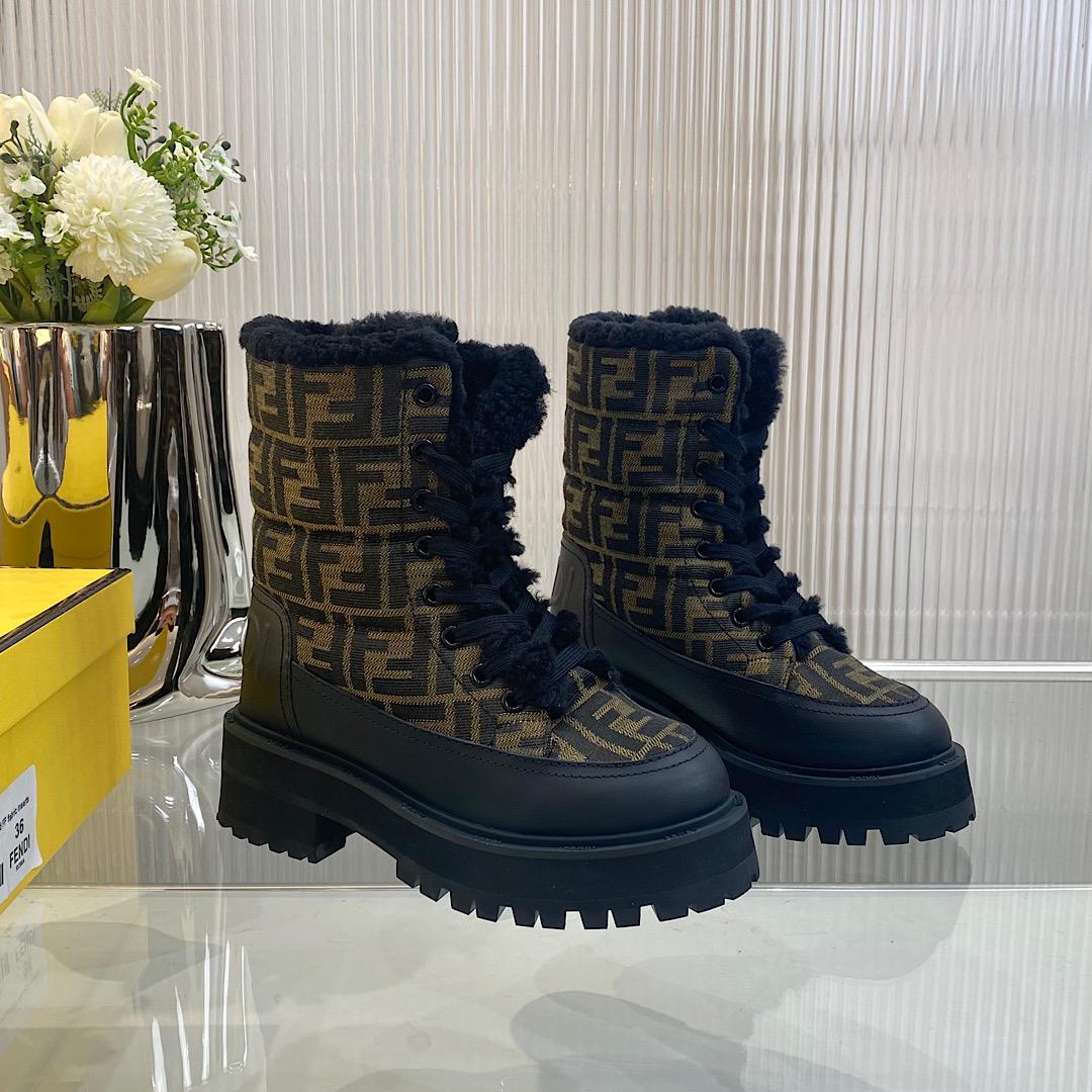 Fendi Signature Biker Boots - EUR FASHION