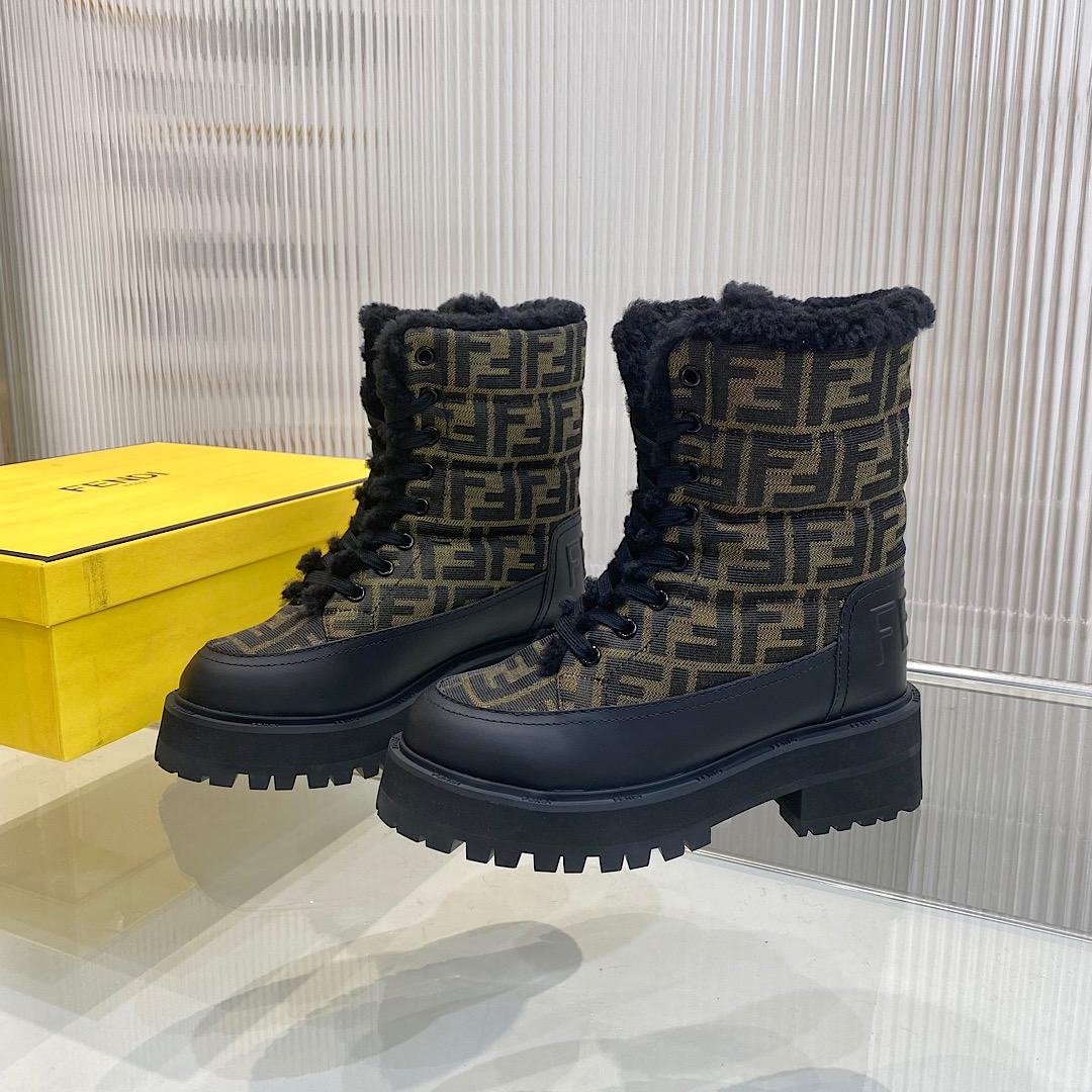 Fendi Signature Biker Boots - EUR FASHION