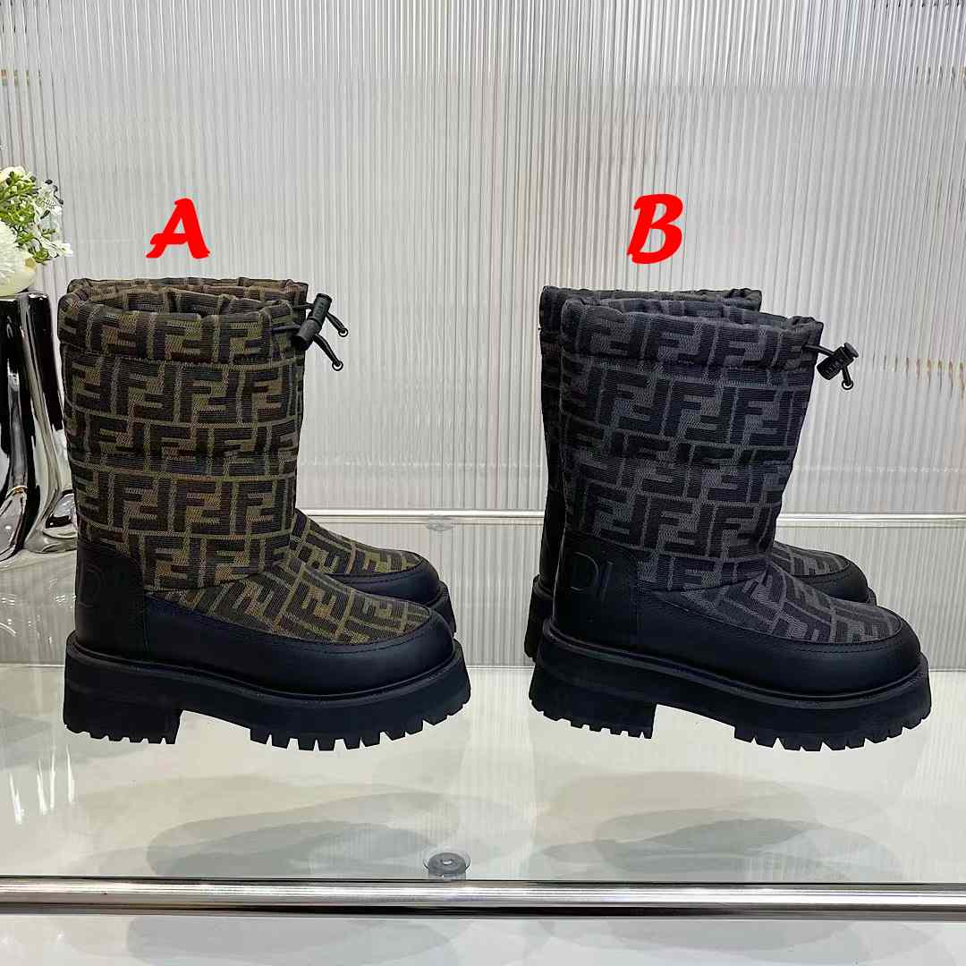 Fendi FF Logo Boots - EUR FASHION