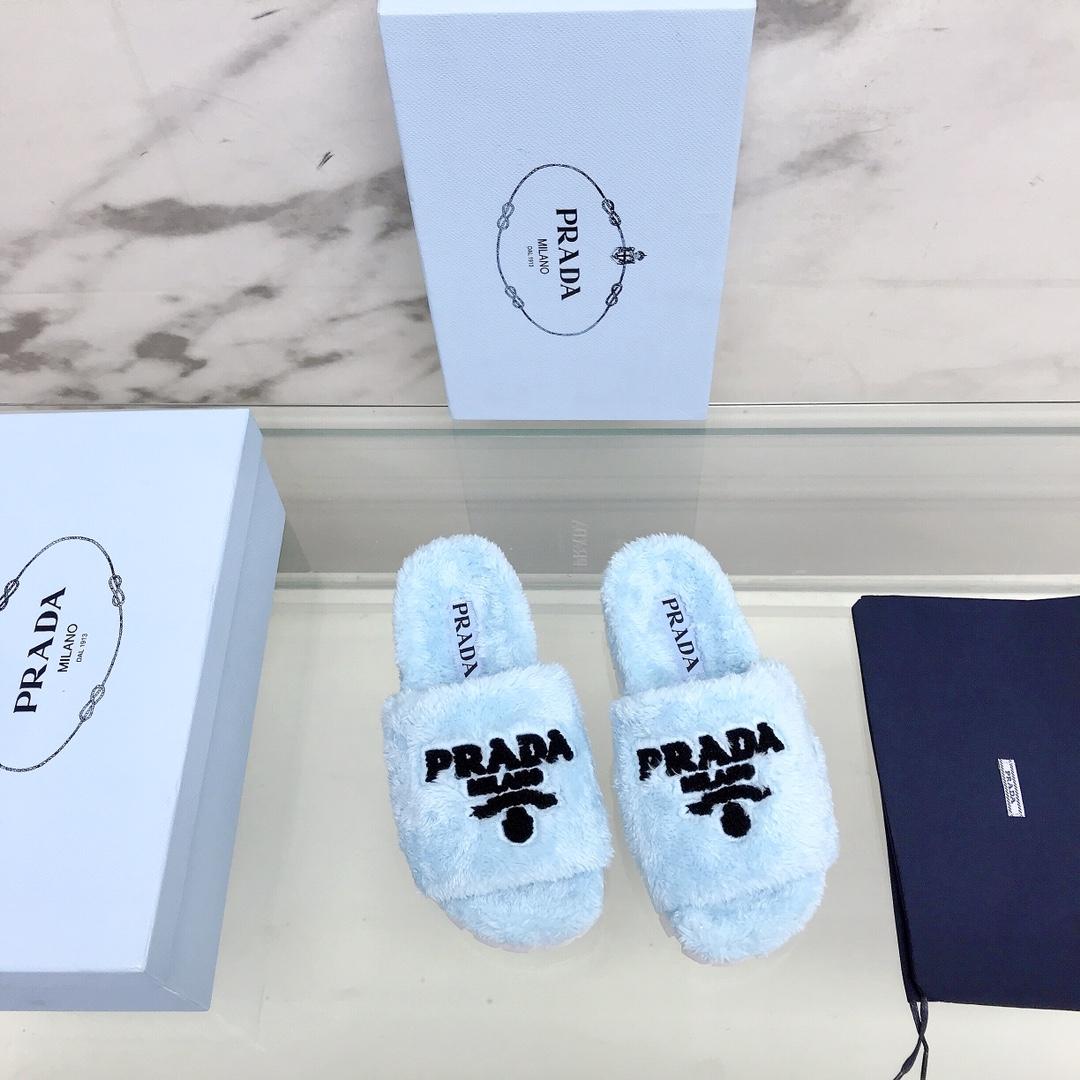 Prada Terry Cloth Slides - EUR FASHION