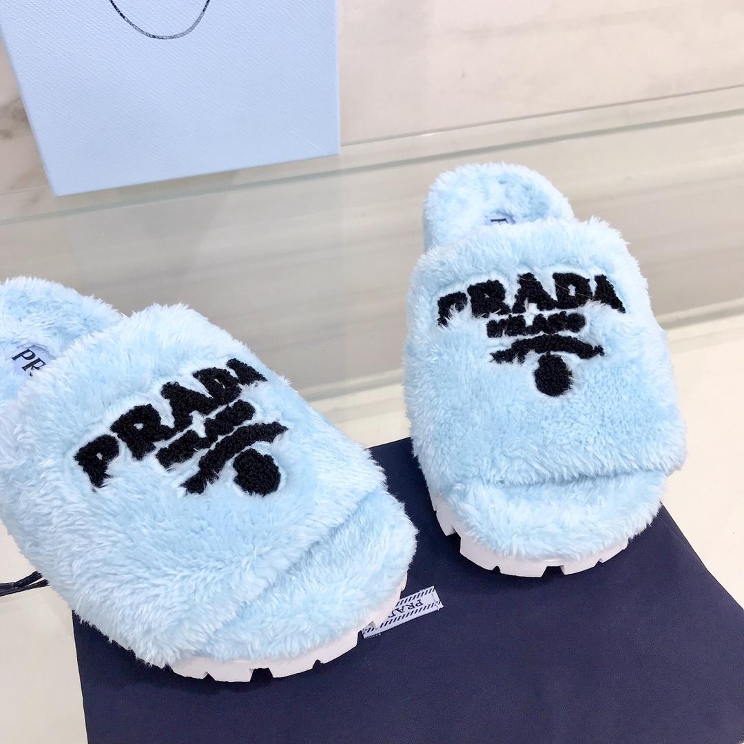 Prada Terry Cloth Slides - EUR FASHION