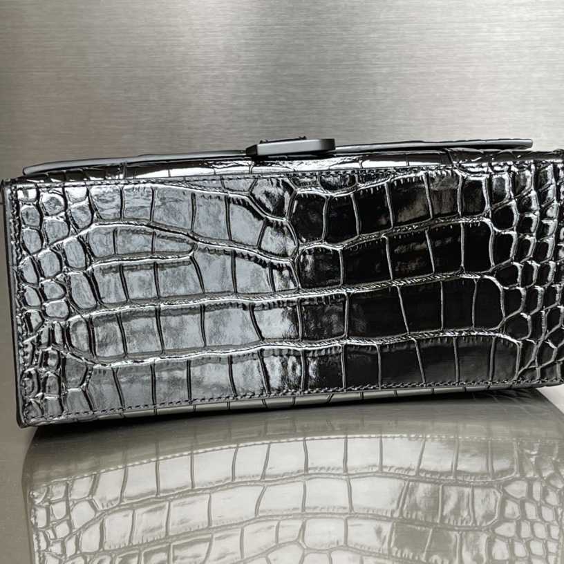 Balenciaga Degrade Crocodile Embossed Hourglass Small Crossbody Bag(23-10-24cm) - EUR FASHION