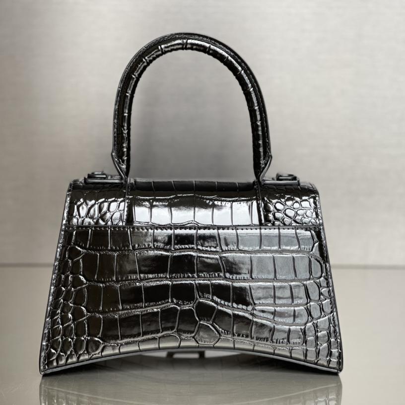 Balenciaga Degrade Crocodile Embossed Hourglass Small Crossbody Bag(23-10-24cm) - EUR FASHION