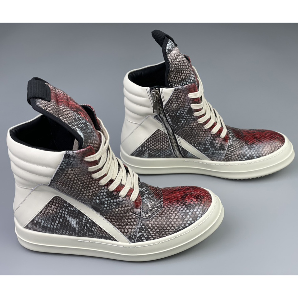 Rick Owens Geobasket High Top Sneakers - EUR FASHION