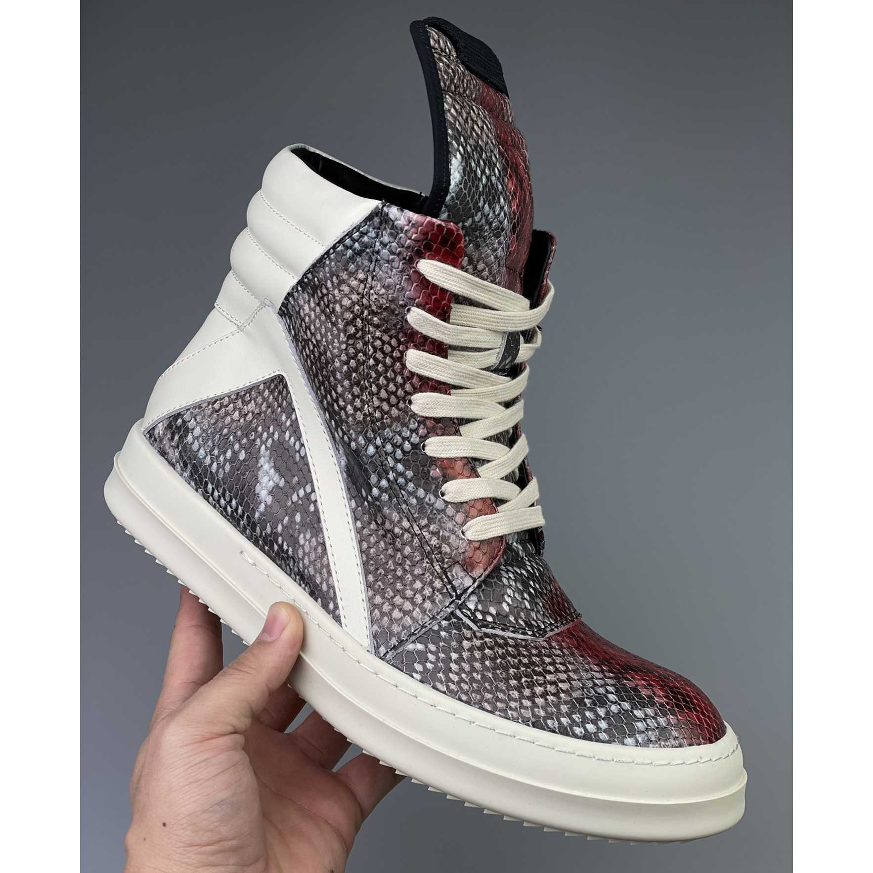 Rick Owens Geobasket High Top Sneakers - EUR FASHION