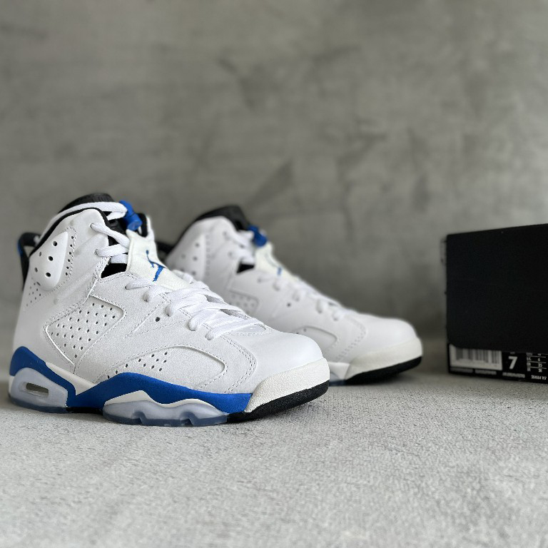 Air Jordan 6 Retro “Sport Blue” Sneaker     384664-107 - EUR FASHION