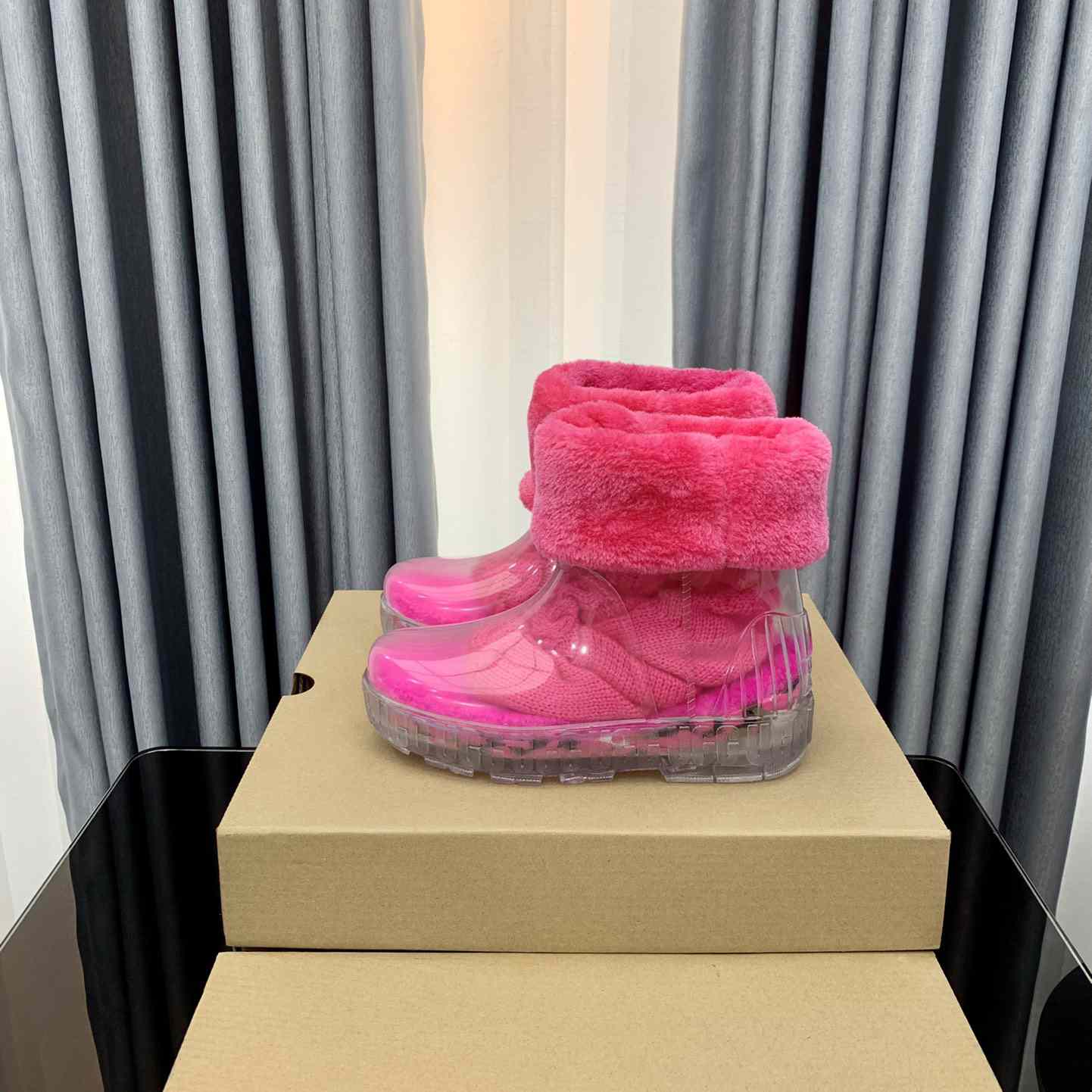 Ugg Drizlita Clear Womens Taffy Pink Fashion Boots - EUR FASHION